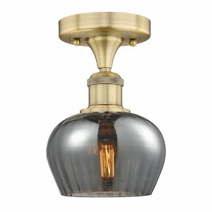 Fenton - 1 Light Semi-Flush Mount In Industrial Style-8.25 Inches Tall and 6.5 Inches Wide - 1 of 1