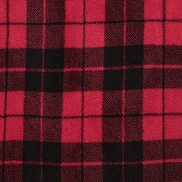 red black plaid with cream