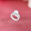 Slickblue Stunning 7.5 Ct Engagement Ring with Clear Cubic Zirconia - Rhodium Plated Cocktail Ring for Women - 3 of 3