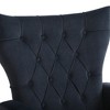 Accent Chair With Ottoman Set Of 2, Velvet Button Armchair With Backrest, Modern Upholstered Sofa Chair With Metal Legs For Living Room - 4 of 4