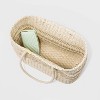 Straw Tote Handbag - A New Day™ Light Beige - image 3 of 3