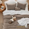 Bedsure | 3/4 Pcs Pinch Pleat Bed Solid Comforter &  Pillowcases Bedding Set - 4 of 4