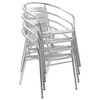 vidaXL 5 Piece Patio Dining Set Aluminum Silver - 3 of 4