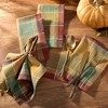 Autumn Acres Plaid Napkins, Set of 8 - Multicolor - 17x17 - Elrene Home Fashions - 2 of 3