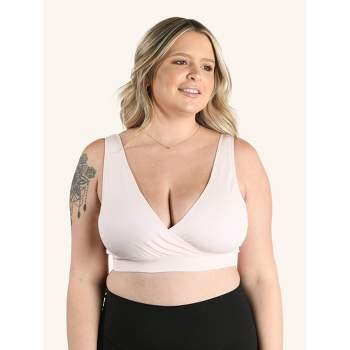 Leading Lady The Laurel - Seamless Comfort Front-Closure Bra in Pink Crush,  Size: X Large