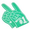 Okuna Outpost 2 Pack We're Number One Foam Finger, It's Goin' Down, Summer Sports Supplies, Party Favors, Green, 17.5 in - 4 of 4