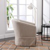 Garvee Accent Barrel Armchair, 360° Swivel Single Sofa, Ergonomics Accent Sofa Chair with Upholstered,Arm Chair with Backrest for Bedroom Living Room - 4 of 4