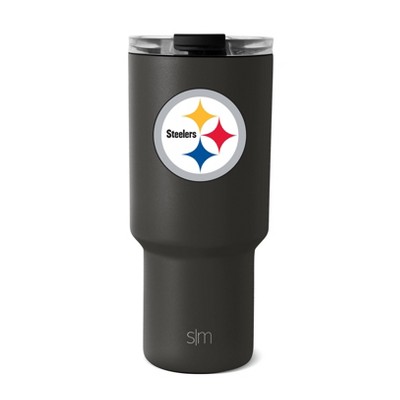 NFL Pittsburgh Steelers Simple Modern Trek Portable Drinkware - 30oz: Stainless Steel Tumbler