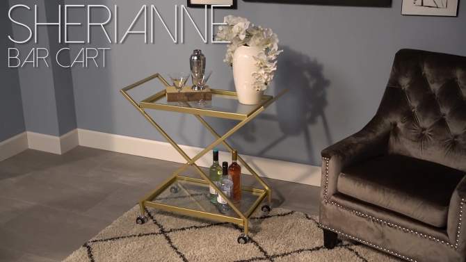 Sherianne Industrial Iron Bar Cart - Christopher Knight Home, 2 of 7, play video