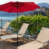 Costway 40 LBS Square Umbrella Base Stand Weighted Patio Market Umbrellas Black - 3 of 4