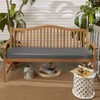 40"x17" Outdura Indoor/Outdoor Bench Cushion Steel - Sorra Home: Weather-Resistant, UV-Protected, Zippered - 2 of 4