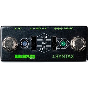 Wampler Syntax Dual Sided Midi Program and Tap-Tempo Pedal Black - 1 of 4