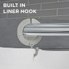 LunaLulinlk Easy Hang Waffle Stripe Premium Fabric Shower Curtain - 3 of 4