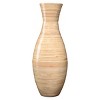 Hasting Home 20" Bamboo Vase, Sustainable Bamboo Decorative Classic Floor Vase - 2 of 4
