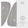 American Soft Linen 100% Cotton Hair Drying Towels for Women, 2 Pack Turkish Hair Towel Wrap, Head Towel Cap with Button, Hair Turban Towel - 4 of 4