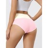 Allegra K Women's High Waist Cotton Comfortable Stretch Soft Tummy Control Briefs 2 Packs - 2 of 4