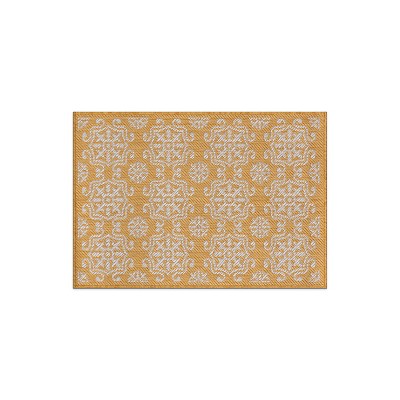 World Rug Gallery Transitional Geometric Textured Flat Weave Indoor/Outdoor Area Rug