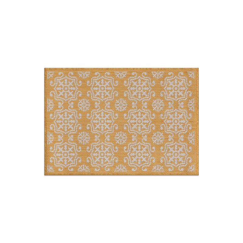 World Rug Gallery Transitional Geometric Textured Flat Weave Indoor/Outdoor Area Rug, 1 of 11