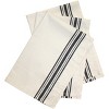 Aunt Martha's Stitch 'Em Up Retro Stripe Towels 18"X28" 3/Pk-Black Stripe - 2 of 3
