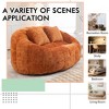 MOONMISS Giant Bean Bag Chair Couch, 57''W Oversized Bean Bag Sofa with Foam Filler, Lazy Loveseat Chair with 2 Pillows for Living Room - 4 of 4