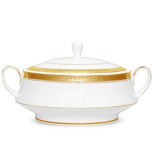 Noritake Crestwood Gold Covered Vegetable Serving Bowl - 1 of 2