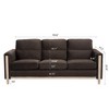 GDFStudio Addison Comfortable 79.5" Three-Seater Sofa with Side Pockets and Rubber Wood Legs - 3 of 4
