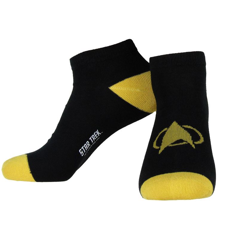 Star Trek Next Generation Races Multi Pack Mens No Show Socks 5 Pack Multicoloured, 3 of 8