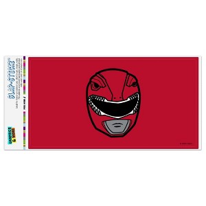 Power Rangers Red Ranger Helmet Automotive Bumper Sticker - 1 of 4