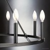 Urban Ambiance Luxury Modern Farmhouse Indoor Chandelier,  26-1/2''H x 35-1/2"W x 35-1/2''D,  Matte Black Finish, UHP4605 - 4 of 4