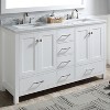 PROOX 60 in. W Marble Vanity Backsplash in White Carrara - 3 of 4