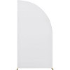 81x153cm Half Moon Arch Cover, Top Stretchy Backdrop Stands Cover, Adjustable Polyester Backdrop Cover for Wedding Birthday Party Photography Decor - 2 of 4