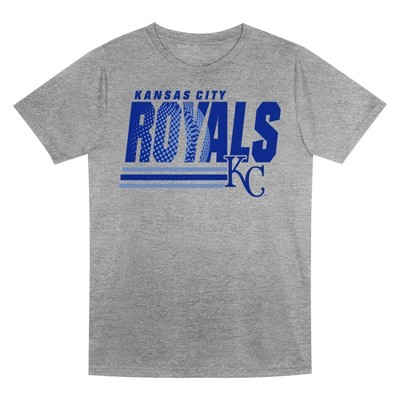 MLB Kansas City Royals Boys' Gray Poly T-Shirt