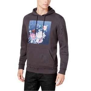 I.N.C International Concepts Mens Floral Hoodie Sweatshirt, Grey, X-Small - 1 of 1