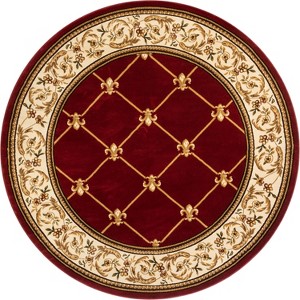 Patrician Trellis French European Formal Traditional / Contemporary Floral Thick Soft Plush Area Rug - 1 of 4