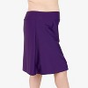 Calypsa Women's Plus Size Below The Knee Swim Skirt With Capri Leggings - 3 of 4