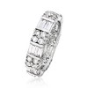Ross-Simons 2.80 ct. t.w. Baguette and Round CZ Eternity Band in Sterling Silver - 3 of 4