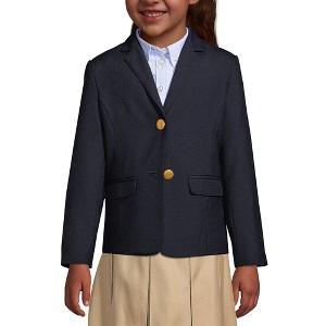 Lands' End School Uniform Kids Hopsack Blazer - 1 of 4