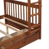 NicBex Full/Full Wooden Floor Bunk Bed with Drawers,Ladder&Safety Guardrails,Heavy Duty Bunkbed for Teens,Noise-Reduced Bed Frames,600lbs Max - 2 of 4