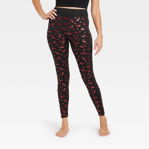 Printed fleece clearance lined leggings