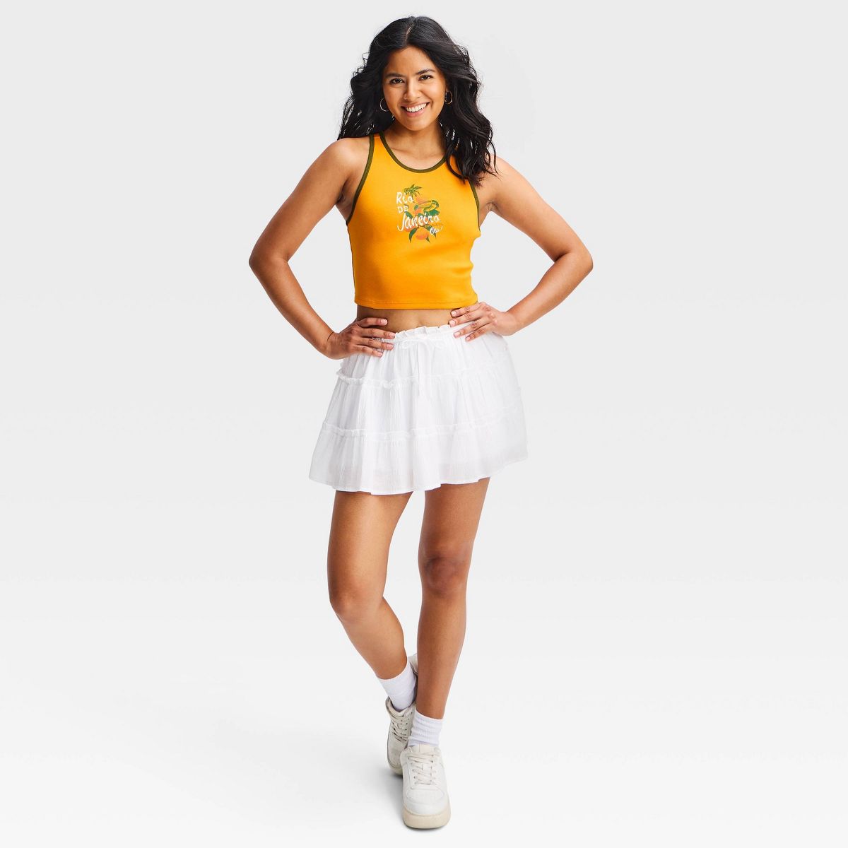 Latino Heritage Month Women's Rio de Janeiro Tank Top - Dark Yellow - thumbnail 3