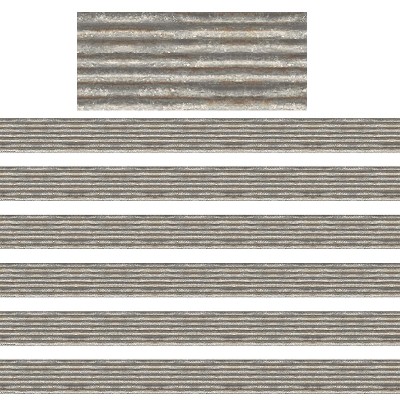 Teacher Created Resources Home Sweet Classroom Corrugated Metal Border Trim 35 Feet Per Pack 6 Packs