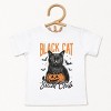 Black Cat Social Club Pumpkin - Youth Short Sleeve Graphic T-Shirt and Toddler Short Sleeve Graphic T-Shirt - 2 of 3