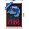 Trends International MLB Chicago Cubs - Neon Helmet 23 Framed Wall Poster Prints - 3 of 4