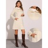 Allegra K Women's Faux Suede Belted Long Zipper Jacket - 2 of 4