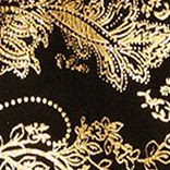 metallic black / gold