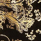 metallic black / gold