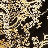 metallic black / gold