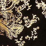 metallic black / gold