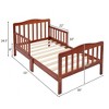 KTMBDW Classic Design Toddler Bed, Low To Floor Design, Two Side Safety rails, Non-Toxic Finishes, Wooden Nursery Furniture - 2 of 2