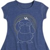 Girls' - Pokémon - Psyduck Spiral Fit & Flair Cap Sleeve Dress - 2 of 3